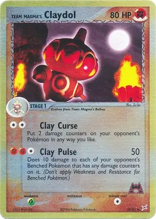 Team Magma's Claydol Reverse Holo 33 Normal