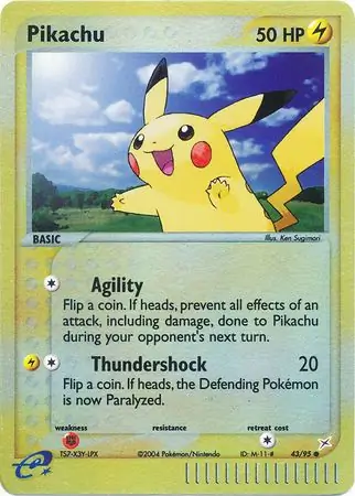 Pikachu Reverse Holo 43 Normal