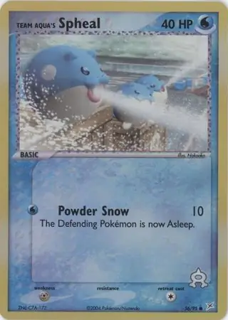 Team Aqua's Spheal Reverse Holo 56 Normal