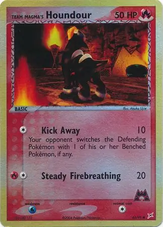 Team Magma's Houndour Reverse Holo 63