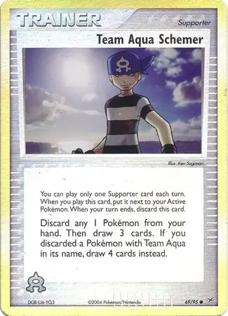 Team Aqua Schemer Reverse Holo 69 Normal