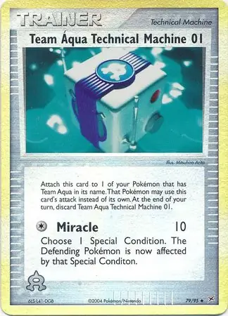 Team Aqua Technical Machine 01 Reverse Holo 79