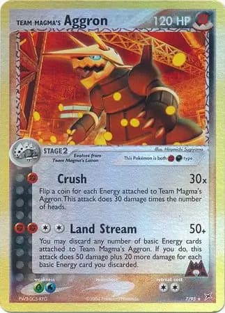 Team Magma's Aggron Reverse Holo 7 Normal