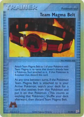 Team Magma Belt Reverse Holo 81 Normal