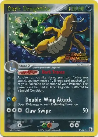 Dark Dragonite Reverse Holo 15 Normal