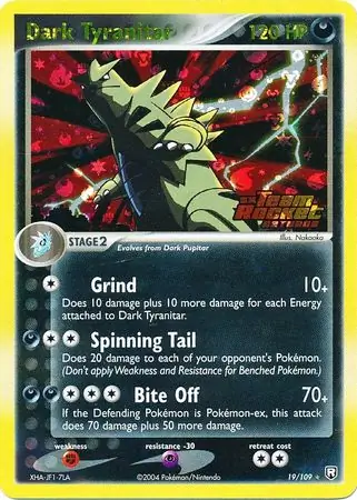 Dark Tyranitar Reverse Holo 19 Normal