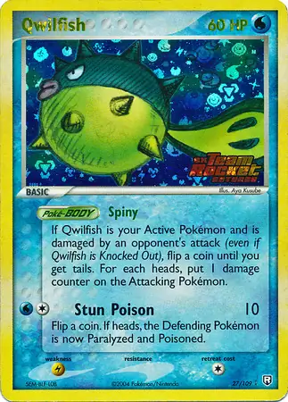 Qwilfish Reverse Holo 27 Normal
