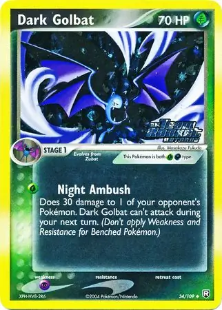Dark Golbat Reverse Holo 34 Normal