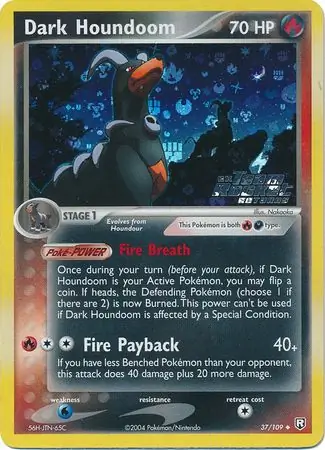 Dark Houndoom Reverse Holo 37 Normal