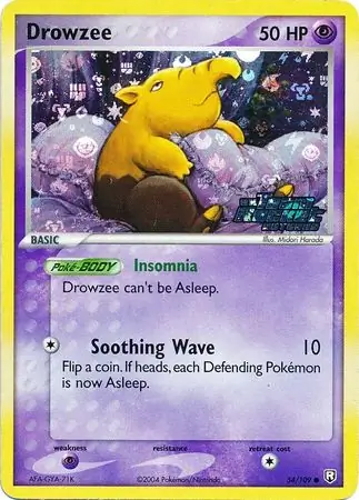 Drowzee Reverse Holo 54 Normal