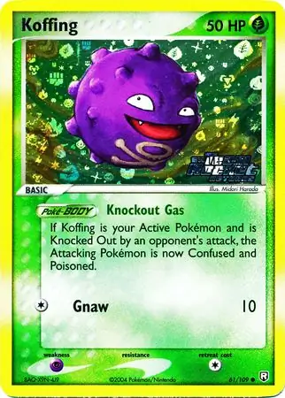 Koffing Reverse Holo 61 Normal