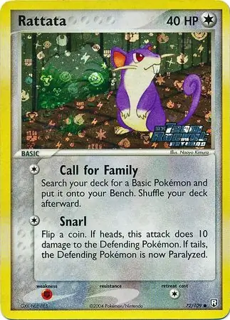 Rattata Reverse Holo 72 Normal