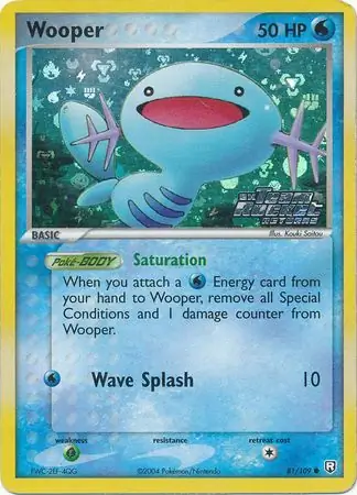 Wooper Reverse Holo 81 Normal