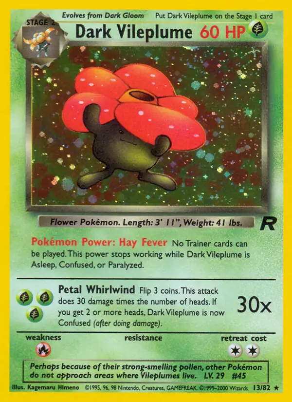 Dark Vileplume Holo 13