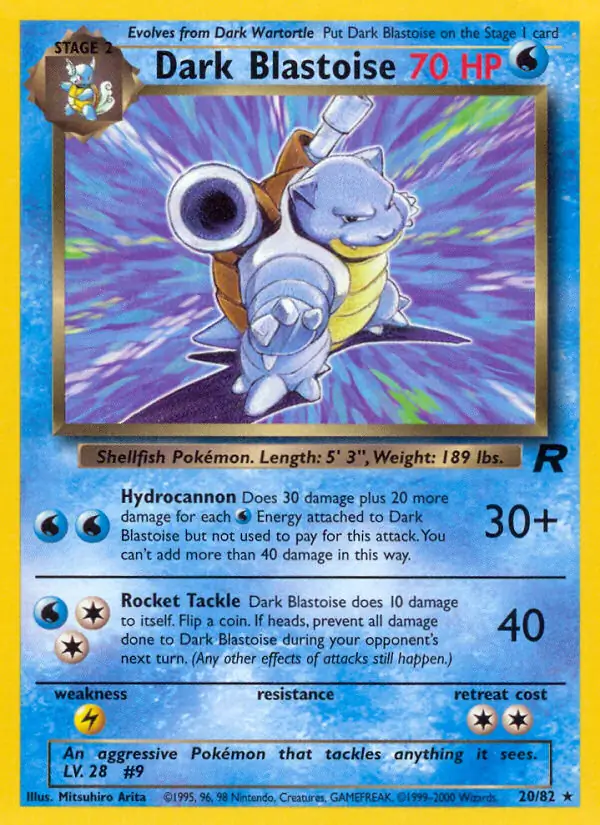 Dark Blastoise 20