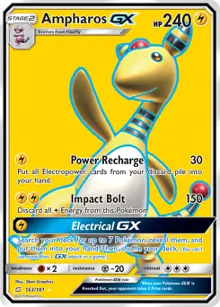 Full Art Ampharos GX 163
