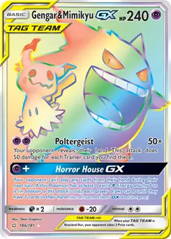 Gengar & Mimikyu GX Secret 186