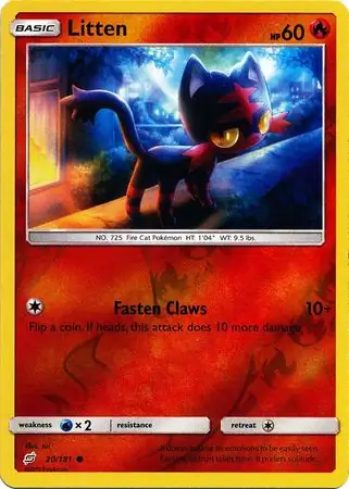 Litten Reverse Holo 20