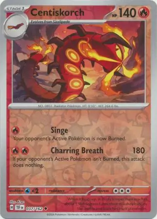 Centiskorch Reverse Holo 037