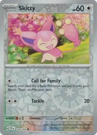 Skitty Reverse Holo 130