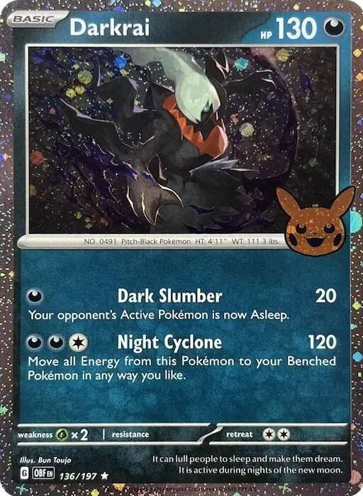 Darkrai Cosmos Holo 136 Normal