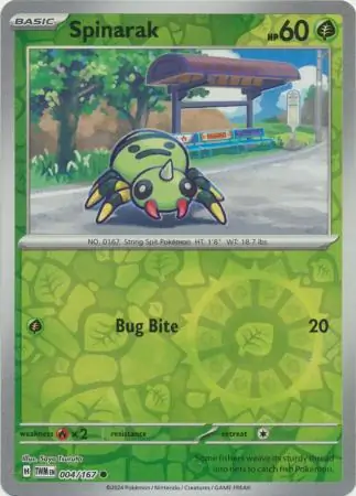 Spinarak Reverse Holo 004 Normal
