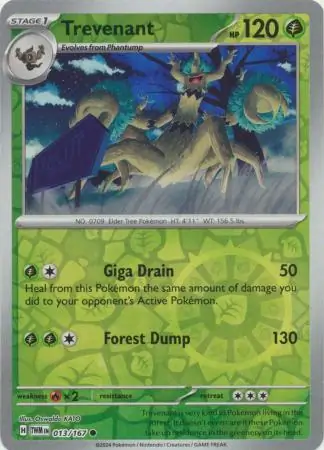 Trevenant Reverse Holo 013 Normal