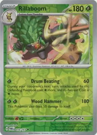 Rillaboom Reverse Holo 016 Normal