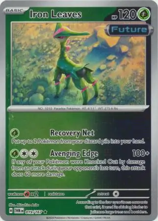Iron Leaves Reverse Holo 019 Normal