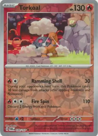 Torkoal Reverse Holo 030