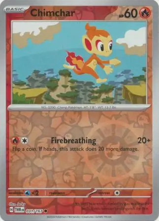 Chimchar Reverse Holo 031 Normal