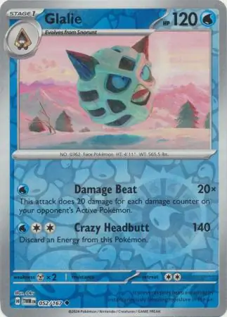 Glalie Reverse Holo 052 Normal