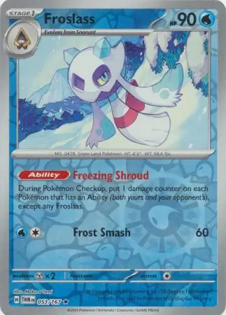Froslass Reverse Holo 053 Normal
