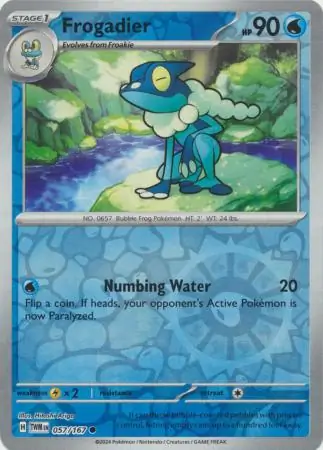 Frogadier Reverse Holo 057 Normal