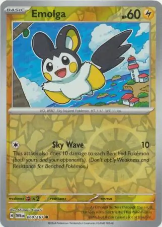 Emolga Reverse Holo 069 Normal