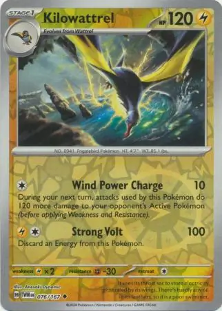 Kilowattrel Reverse Holo 076 Normal