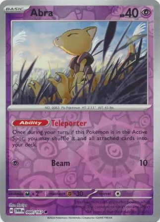 Abra Reverse Holo 080 Normal