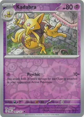 Kadabra Reverse Holo 081 Normal