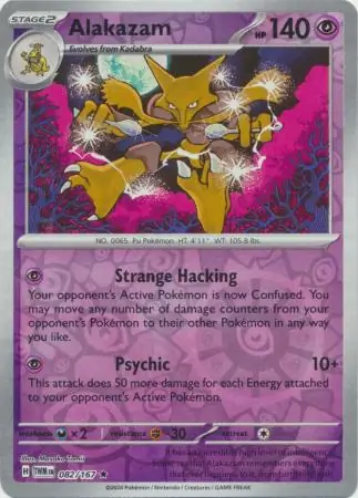 Alakazam Reverse Holo 082