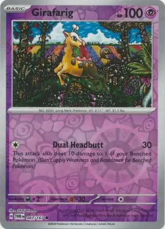 Girafarig Reverse Holo 083