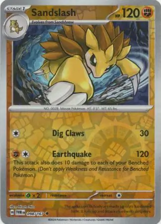 Sandslash Reverse Holo 098 Normal