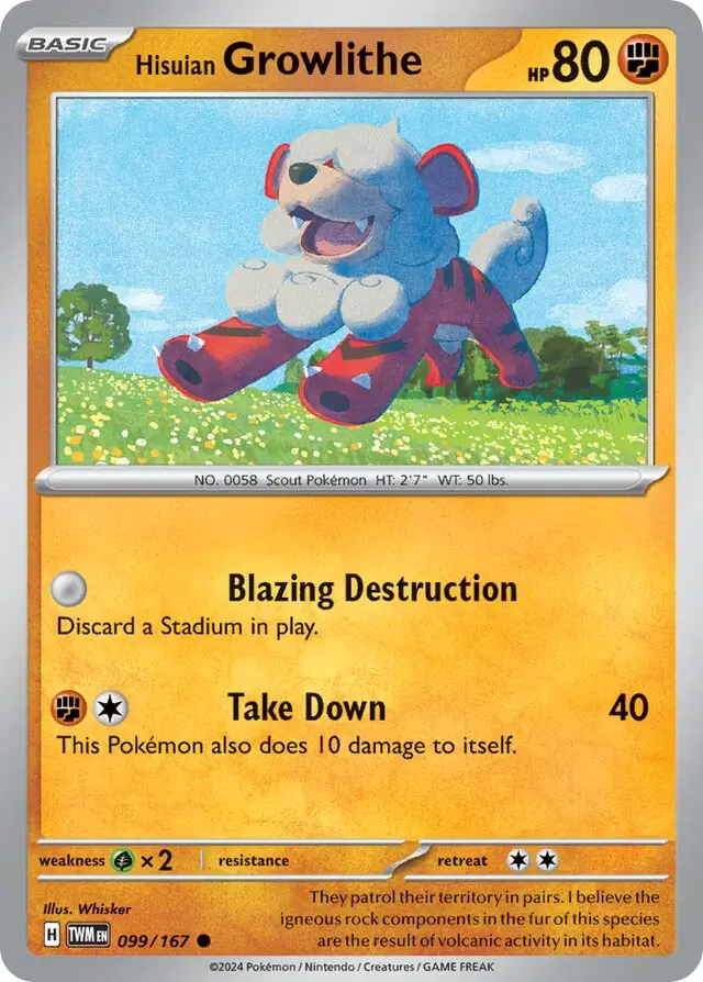 Hisuian Growlithe 099 Normal