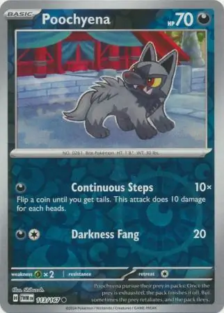 Poochyena Reverse Holo 113 Normal