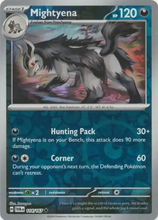 Mightyena Reverse Holo 114 Normal