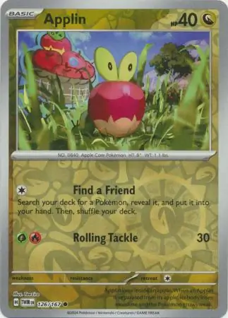 Applin Reverse Holo 126 Normal