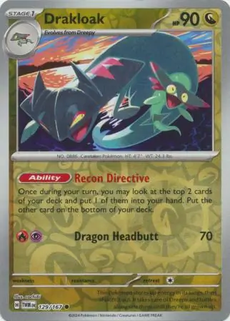 Drakloak Reverse Holo 129 Normal