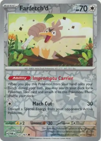 Farfetch'd Reverse Holo 132 Normal
