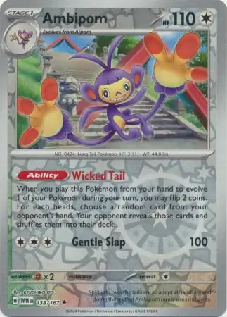 Ambipom Reverse Holo 138 Normal