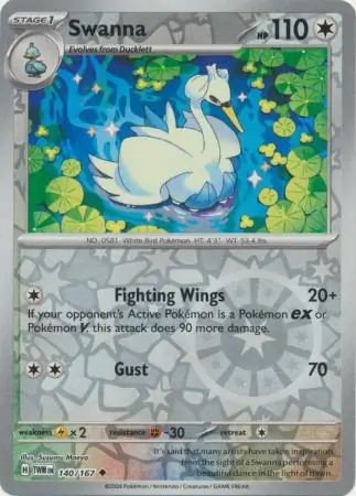 Swanna Reverse Holo 140 Normal