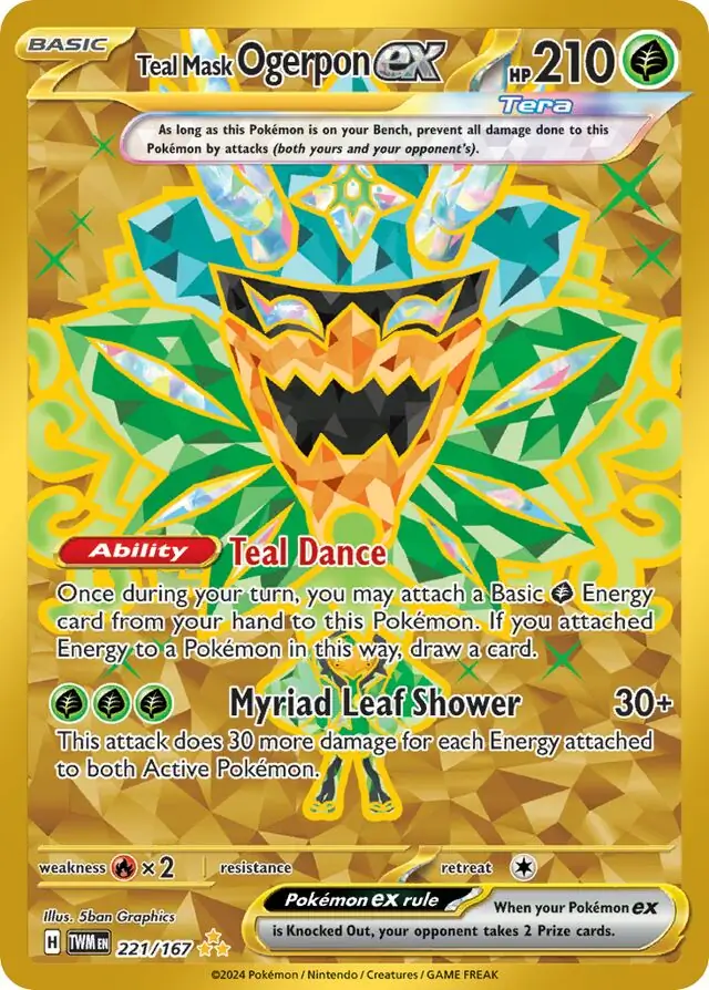 Teal Mask Ogerpon ex 221 Normal
